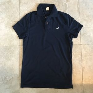 Hollister Polo Shirt Navy Mens Size Small